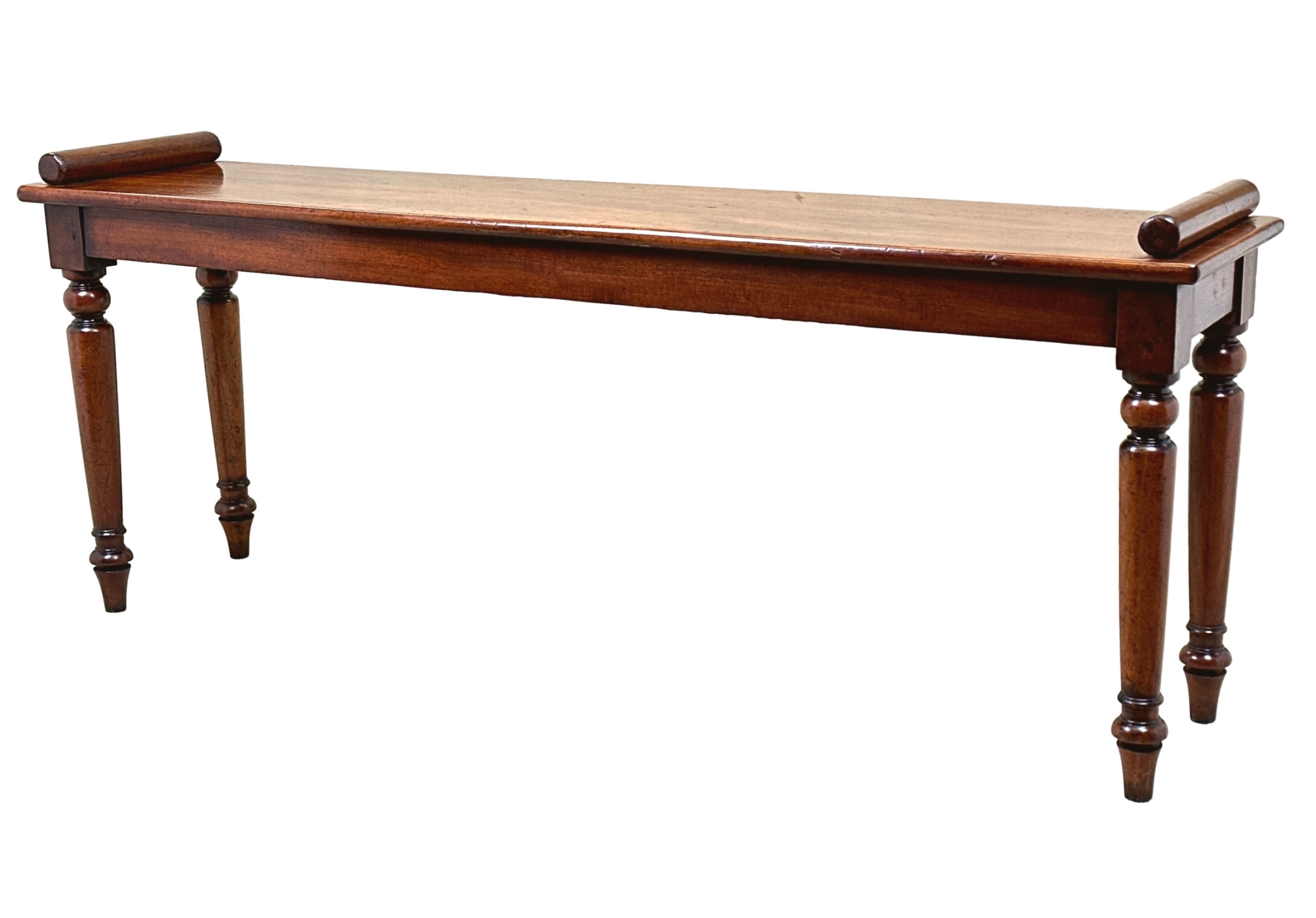 19th Century Mahogany Hall Bench S&S Timms Antiques