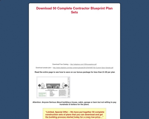 Blueprints for Houses, Cabins, Garages and Barns: Download 50 Complete Contractor Blueprint Plan Sets Blueprints for Houses, Cabins, Garages and Barns: Download 50 Complete Contractor Blueprint Plan Sets