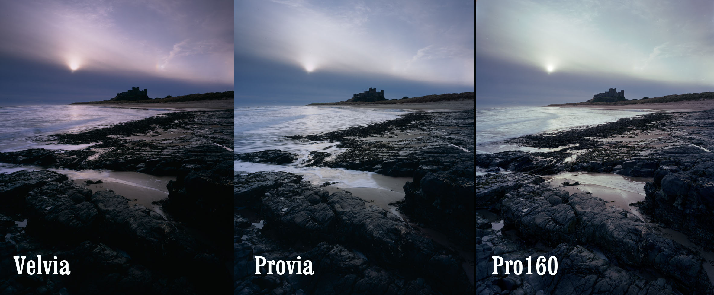 Fuji Velvia, Provia, Astia, and Pro160 Still Developing