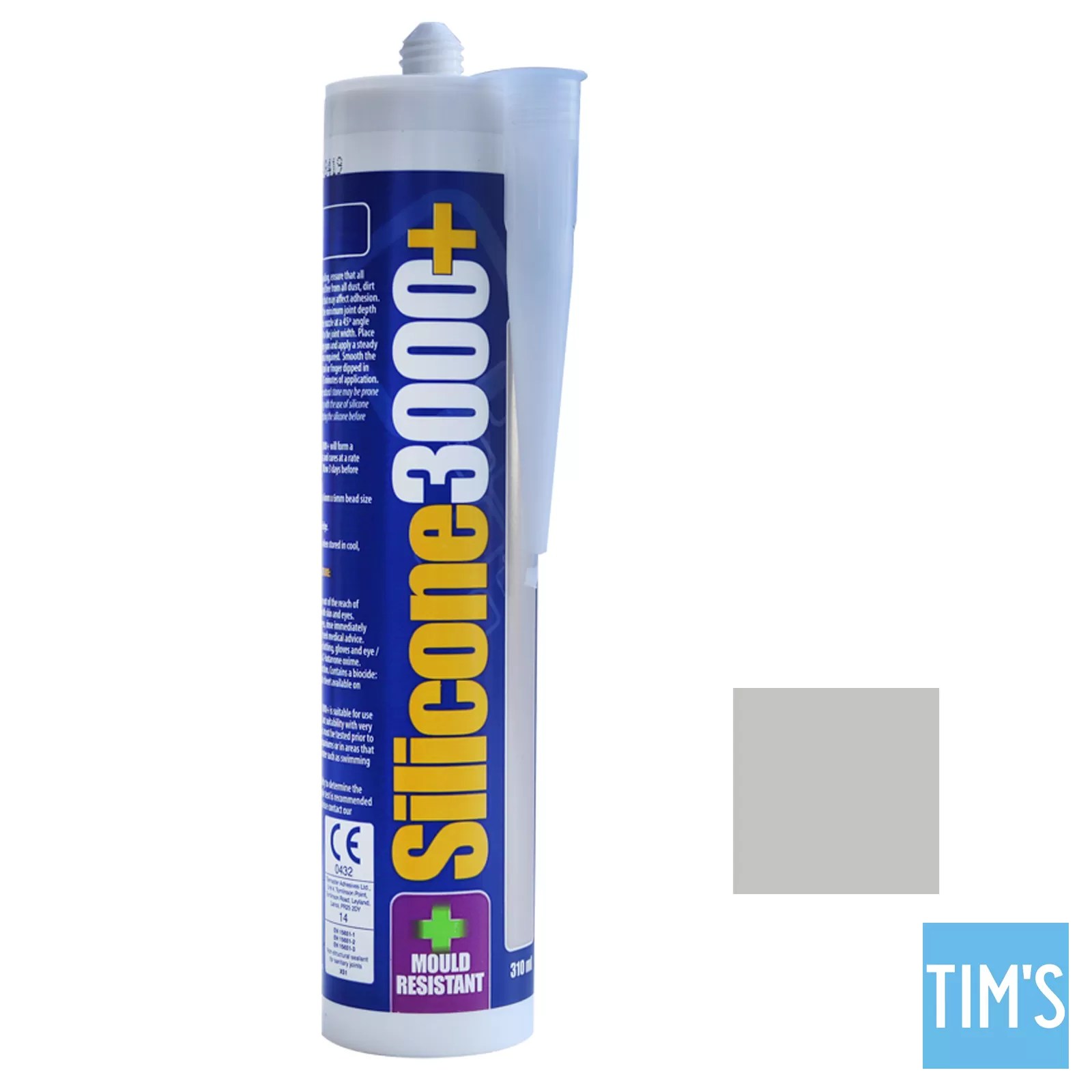 Silicone 3000+ Light Grey Tim's Tiles