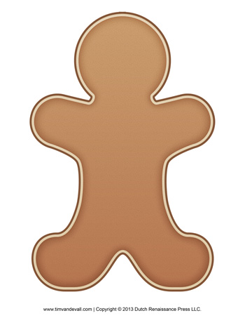 gingerbread-man-template-350 - Tim's Printables