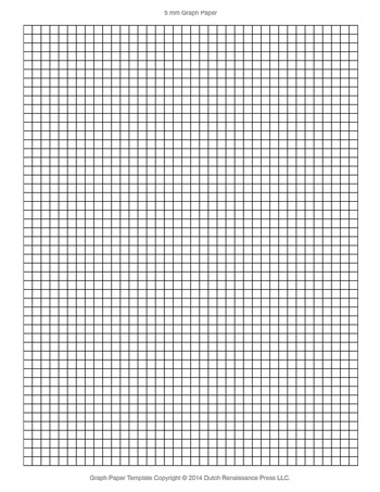 Graph Paper - 5 mm - Tim's Printables
