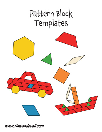 Pattern Block Templates - Tim's Printables
