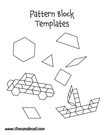 Free Paper Pattern Block Templates | Printable Pattern Block Shapes PDF