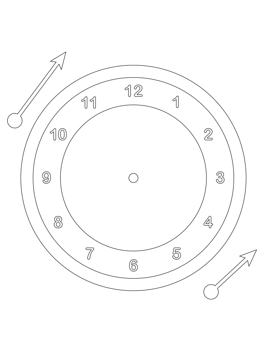 Clock Template Tim's Printables