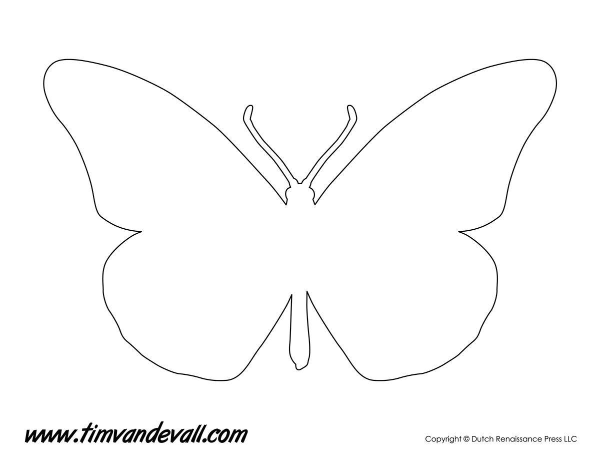 Monarch Butterfly Stencil - Tim's Printables