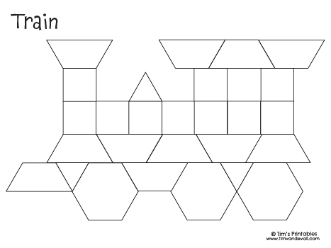 Printable Pattern Blocks for Kids - Tim's Printables