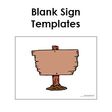 Free Printable Sign Templates | Blank Sign PDFs