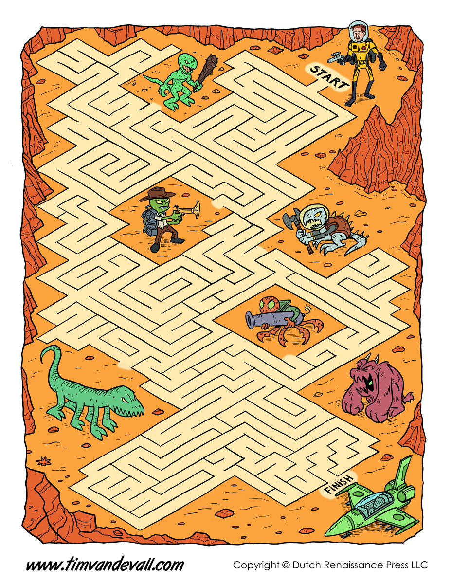 spacemazeforkids Tim's Printables