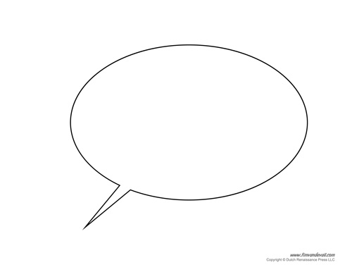 Free Printable Speech Bubble Templates - PDF Format