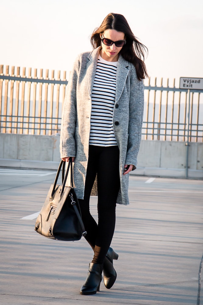 3 ideas on how to wear a grey coat Tina Chic