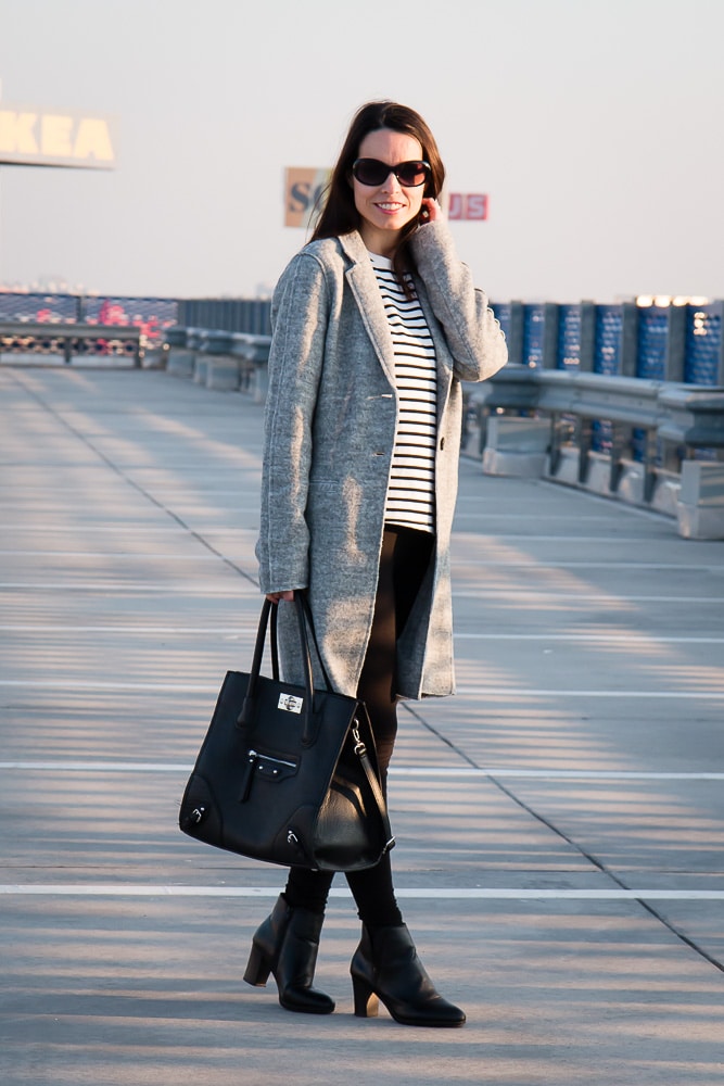 3 ideas on how to wear a grey coat Tina Chic