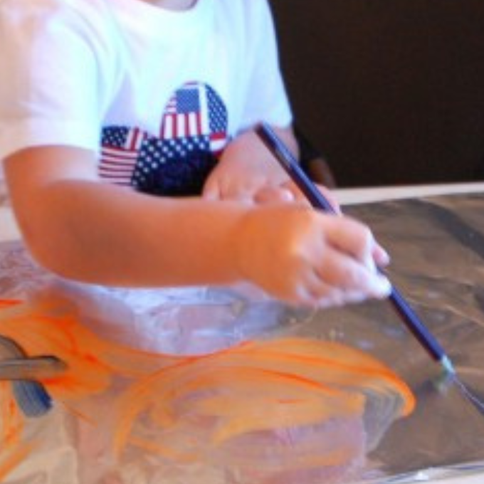 Aluminum Foil Painting TinkerLab