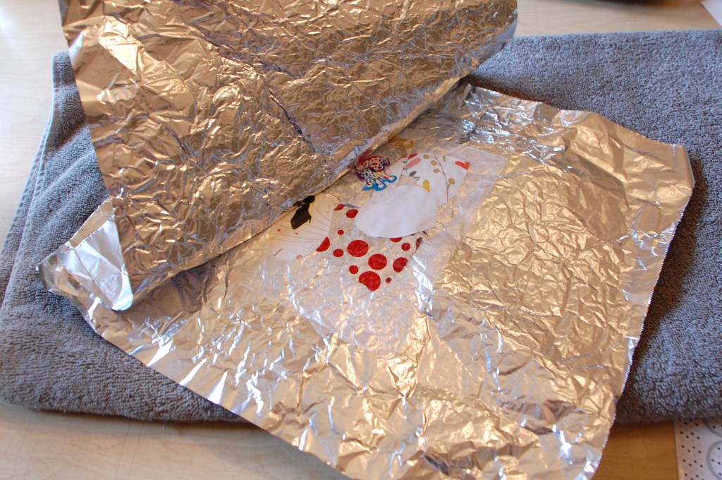 Melted Plastic Bag Collage TinkerLab