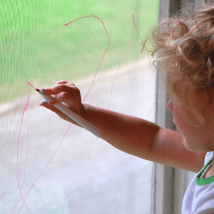 Dry Erase on Windows TinkerLab