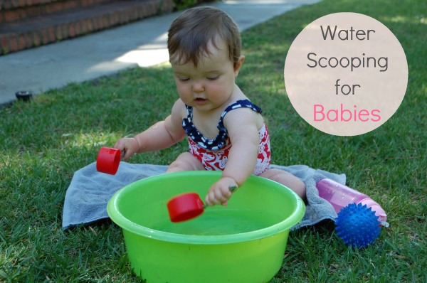 Water Scooping for Babies TinkerLab