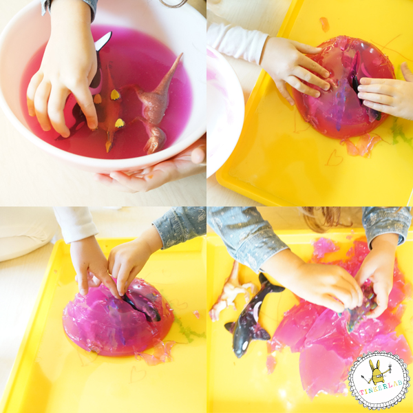 Play with Gelatin Sensory Activity for Kids