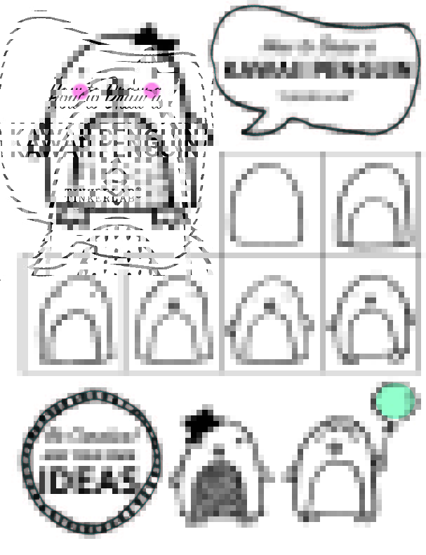 How to Draw a Kawaii Penguin TinkerLab