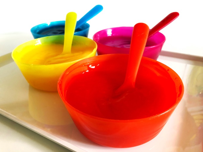 Homemade Edible Paint for Kids TinkerLab