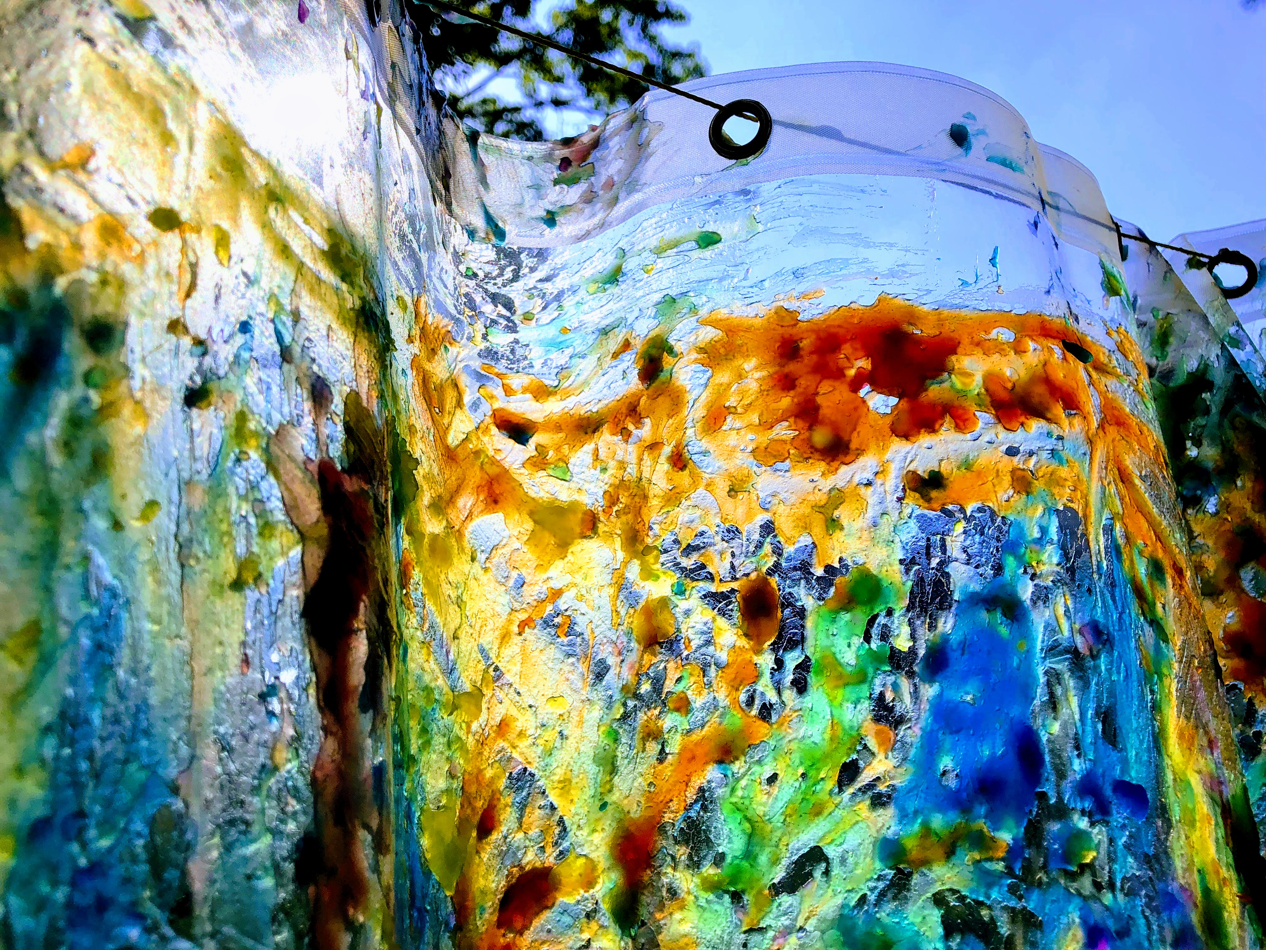 Messy Sensory Art with Homemade Gel Paint TinkerLab