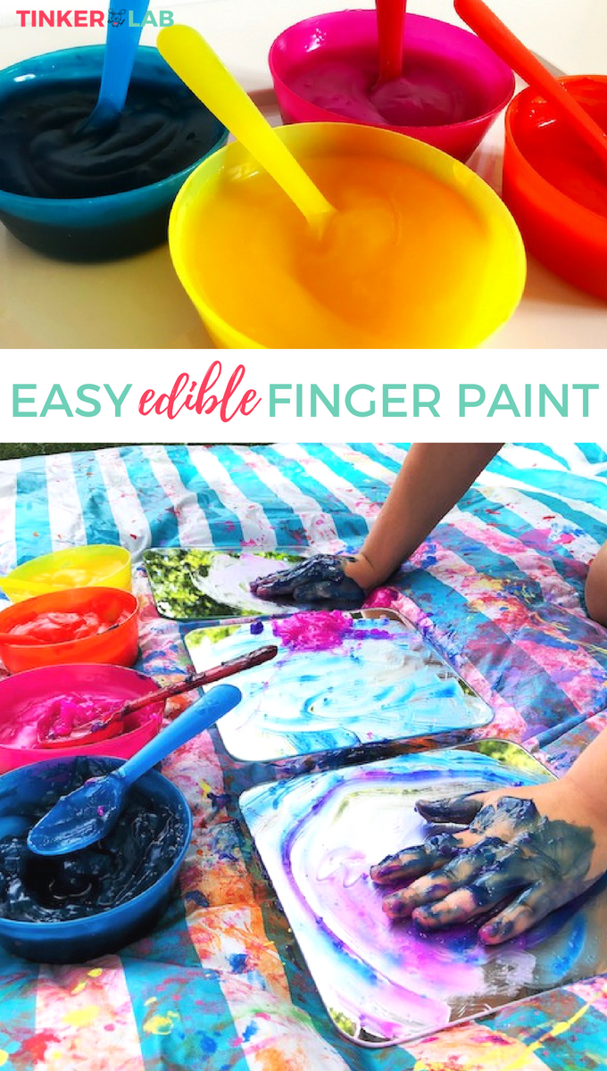 Homemade Edible Paint for Kids TinkerLab