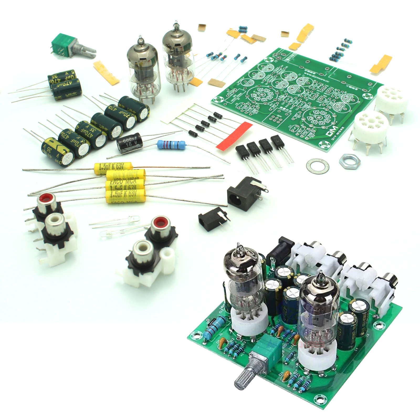 16.99 Vacuum Tube Stereo Amplifier Kit Tinkersphere