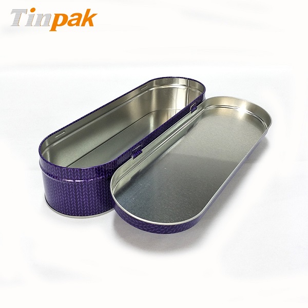 Hot sale large oval chocolate tin containers wholesaler
