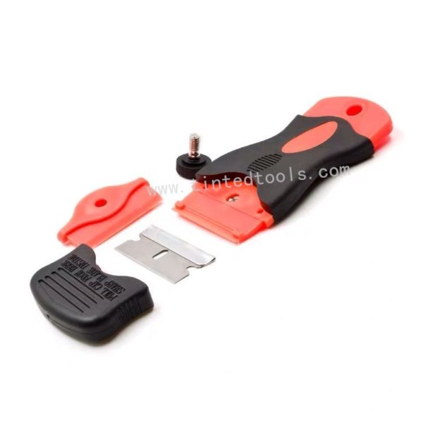 Locking Razor Blade Scraper with Safety Cap Tint Tools