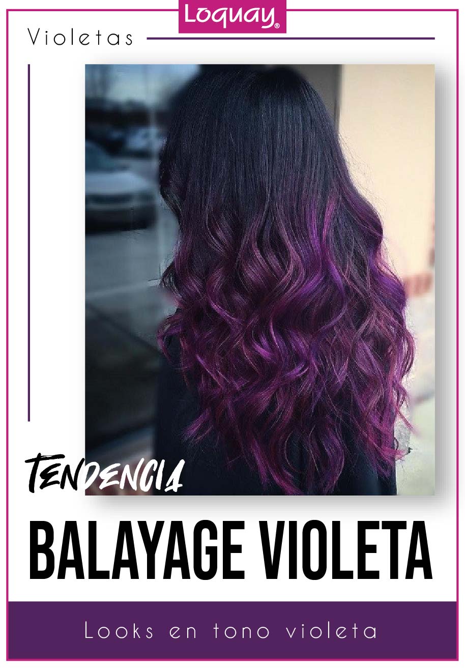 Looks en tono violeta