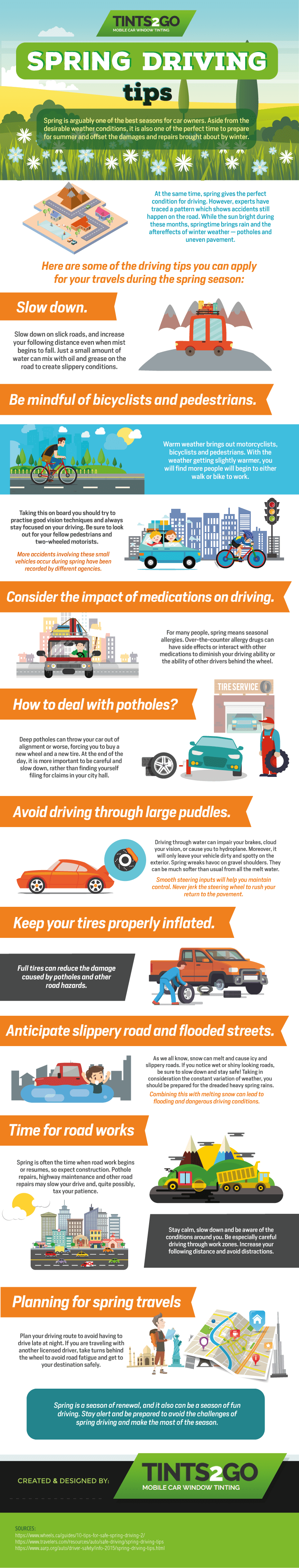 Spring Driving Tips (Infographic) Tints2Go Blog