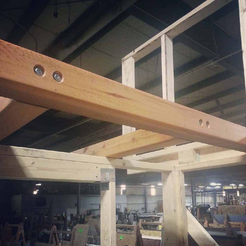Loft beams finished and installed The Tiny Project Mini Houses