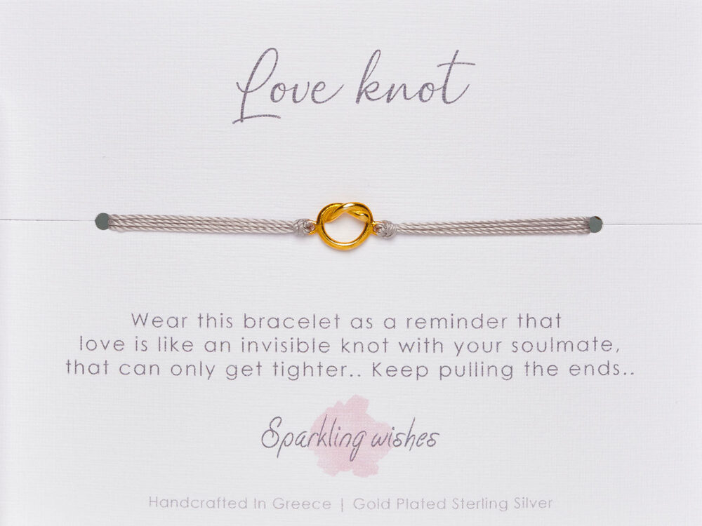 SPARKLING WISHES Love knot bracelet Tiny Shop A Tiny concept store!