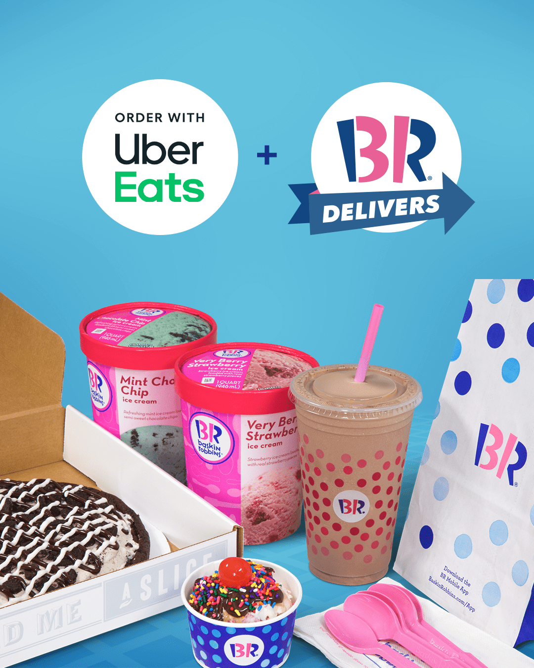 BaskinRobbins Teams Up with Uber Eats to Expand Delivery Options