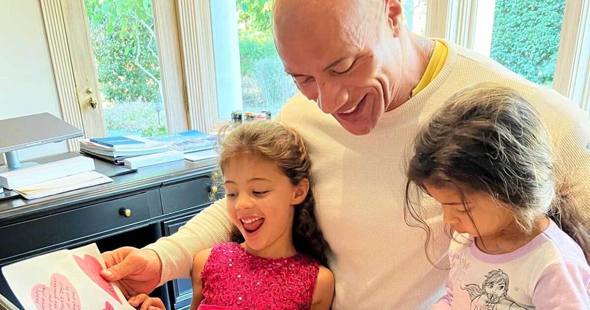The Rock Shares Why His Little Girls' Valentines Made Him Emotional