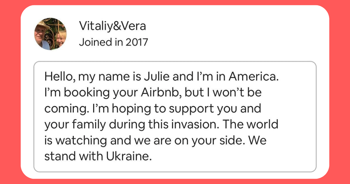People Are Paying for Empty Airbnb Rentals in Ukraine to Quickly Help