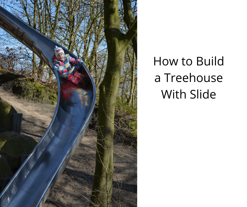 How to Build a Treehouse With Slide Tiny House 43