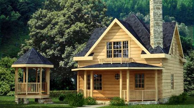 Charming Log Cabin Kit Offers So Much Rolled Into One Darling Space