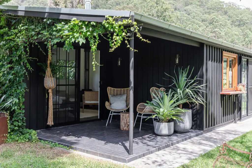 Black Tiny House In Paradise