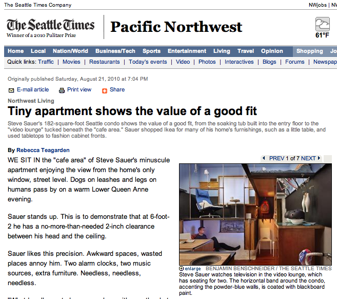 Tiny Seattle Apartment Tiny House Blog