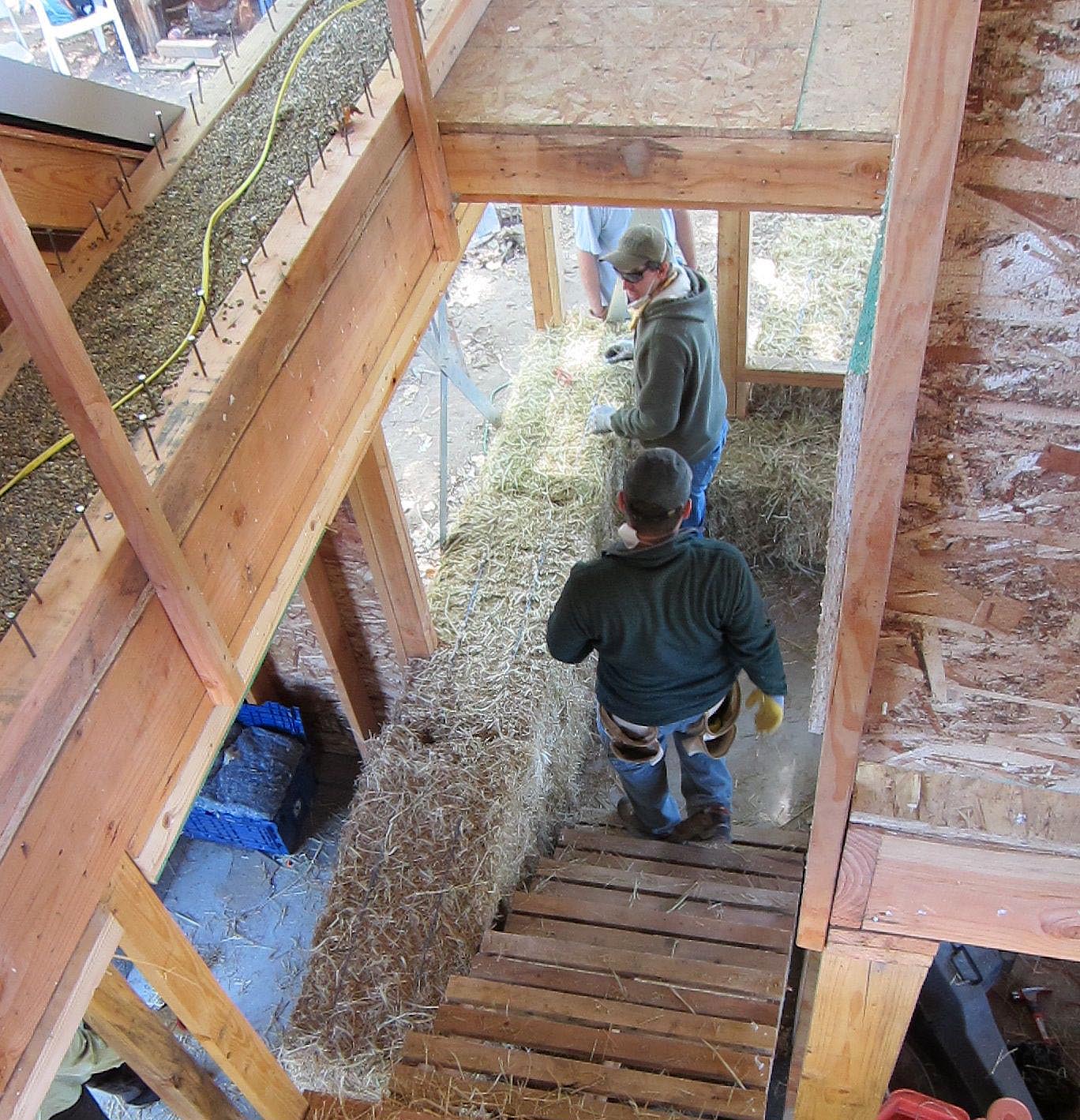 Straw bale Day 3 Tiny House Blog