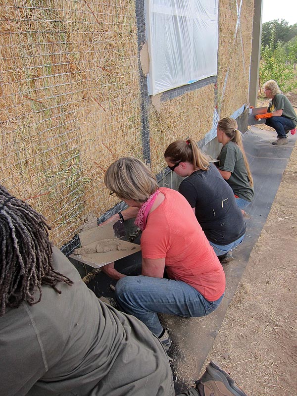 Straw bale Day 7 Tiny House Blog