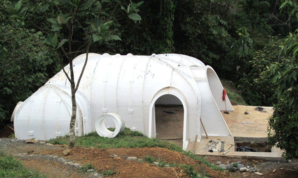 Futuristic, Underground Hobbit House by Green Magic Homes Tiny House Blog
