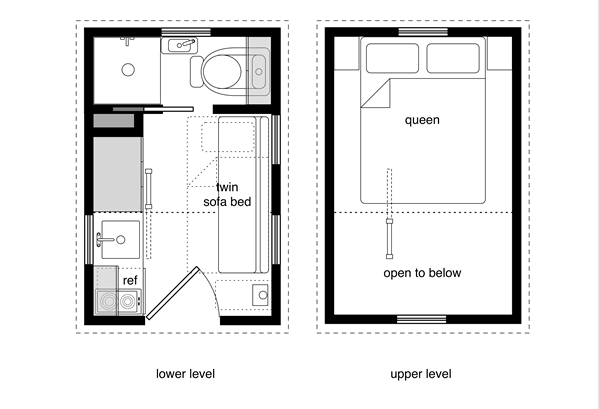 Cabin 8X12 Tiny House Plans picloaf