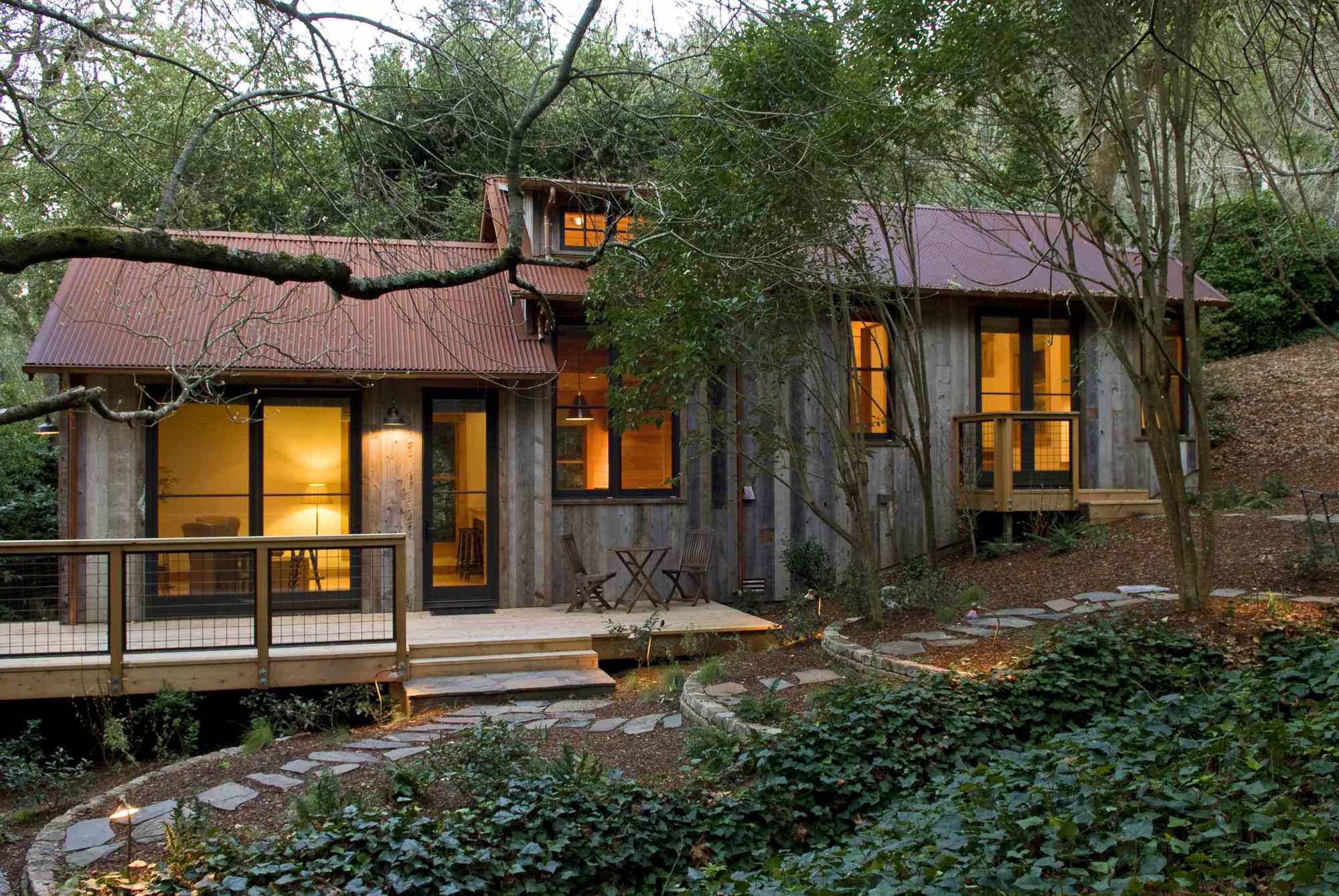 Rustic Cabin Gets a Makeover Using Salvaged Material