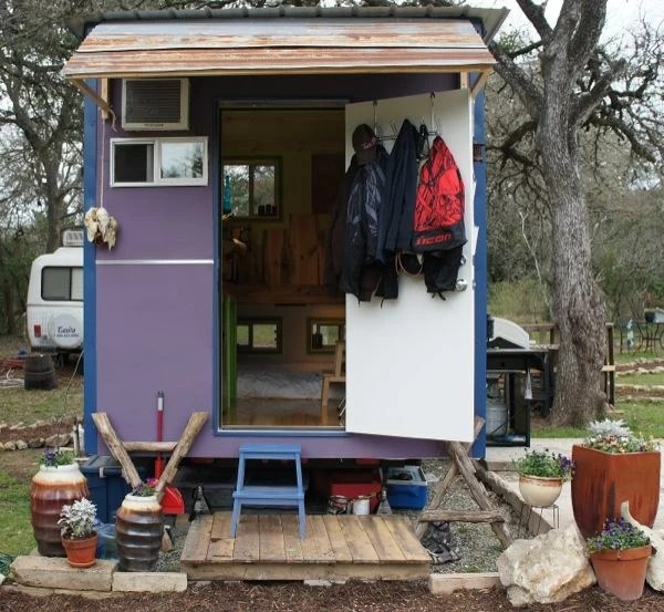 He built a slick microhome for 5k in just six short weeks
