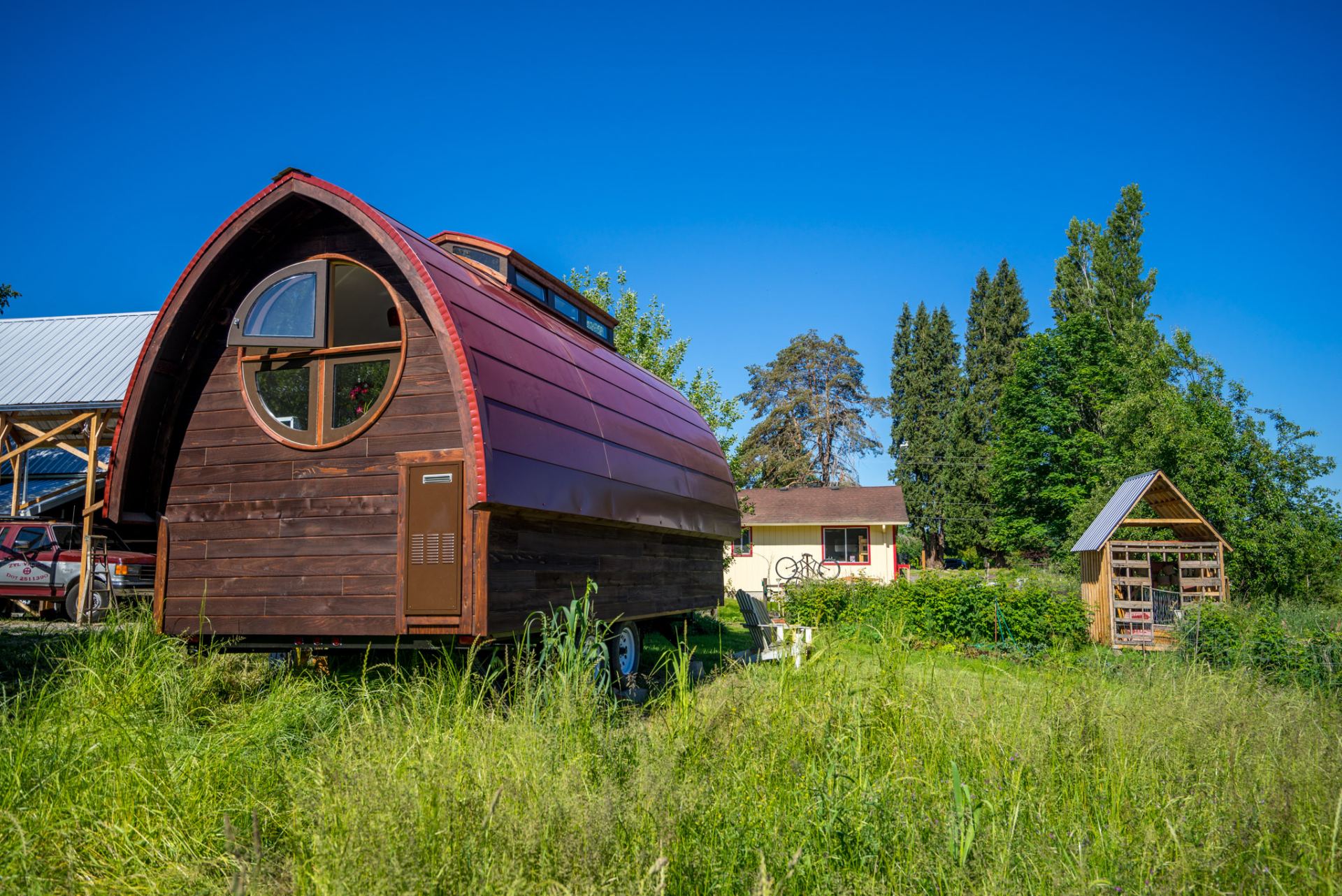 Tiny House Builder shows three of his masterpieces