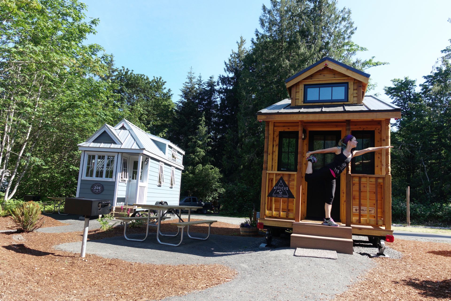 Atticus Tiny House Rental at Mt Hood Tiny house Village in Oregon