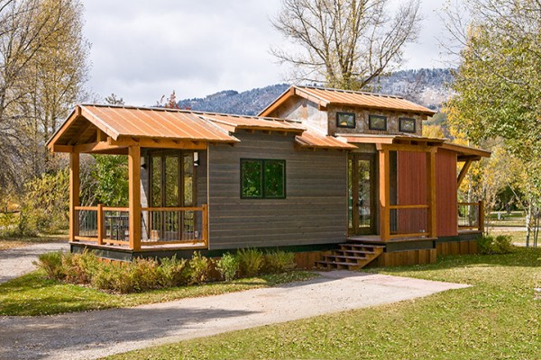 Spacious and Modern Park Model Tiny House on a Trailer Tiny House Pins