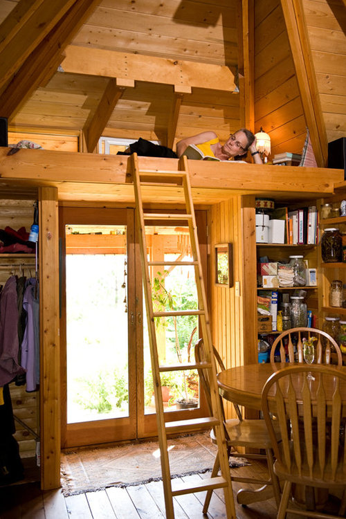 Peaceful Loft in a Small House Ahh.. the Quietude Cabin Tiny House Pins