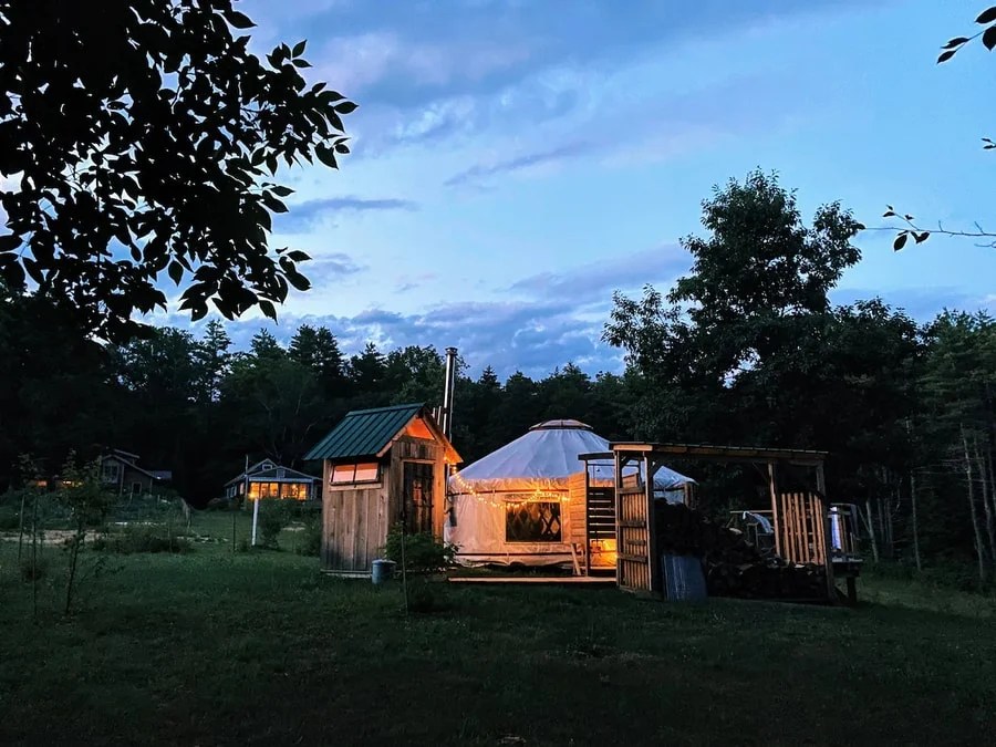 Tiny Yurt In The Woods On Six Acres In Vermont